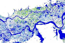 Mapa mostra mudança global em rios e lagos nos últimos 32 anos